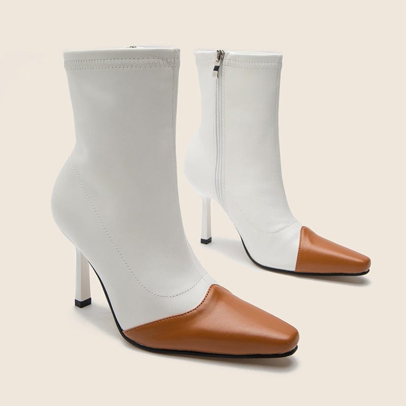 Pointed-Toe Kitten Heel Boots Newgew