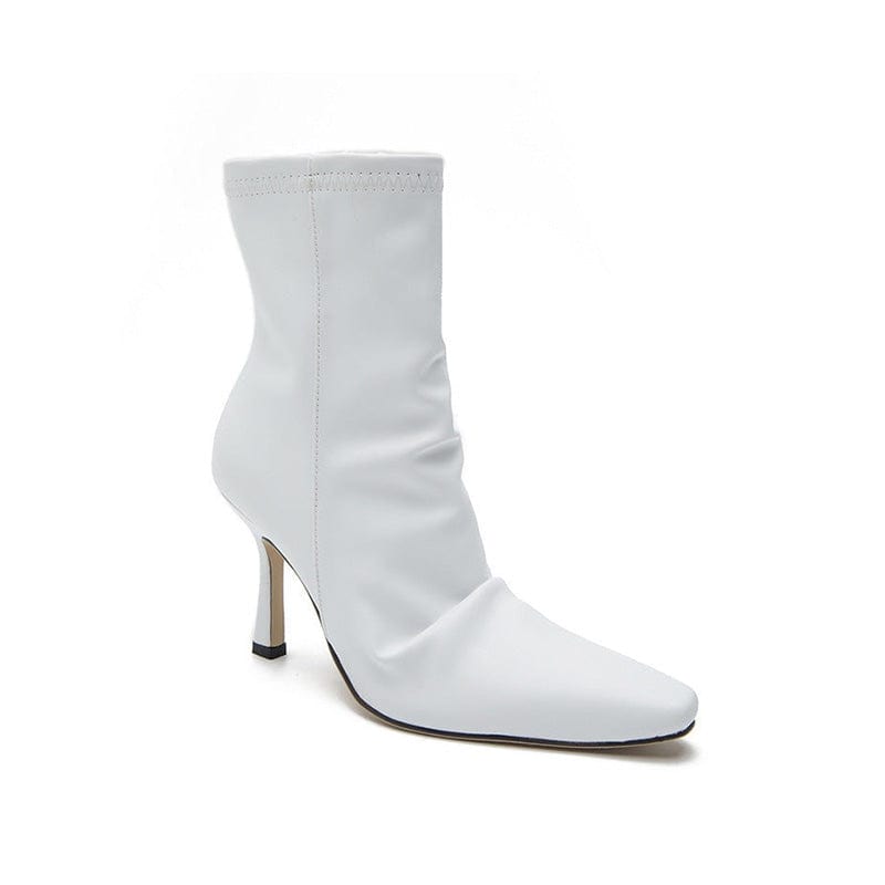 Pointed-Toe Kitten Heel Boots Newgew