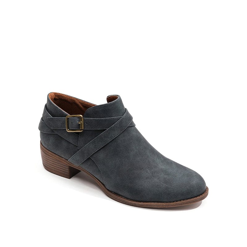Round Toe Kitten Heel Boots Newgew