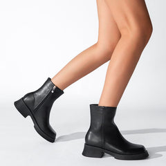 Round Toe Platform Boots Newgew