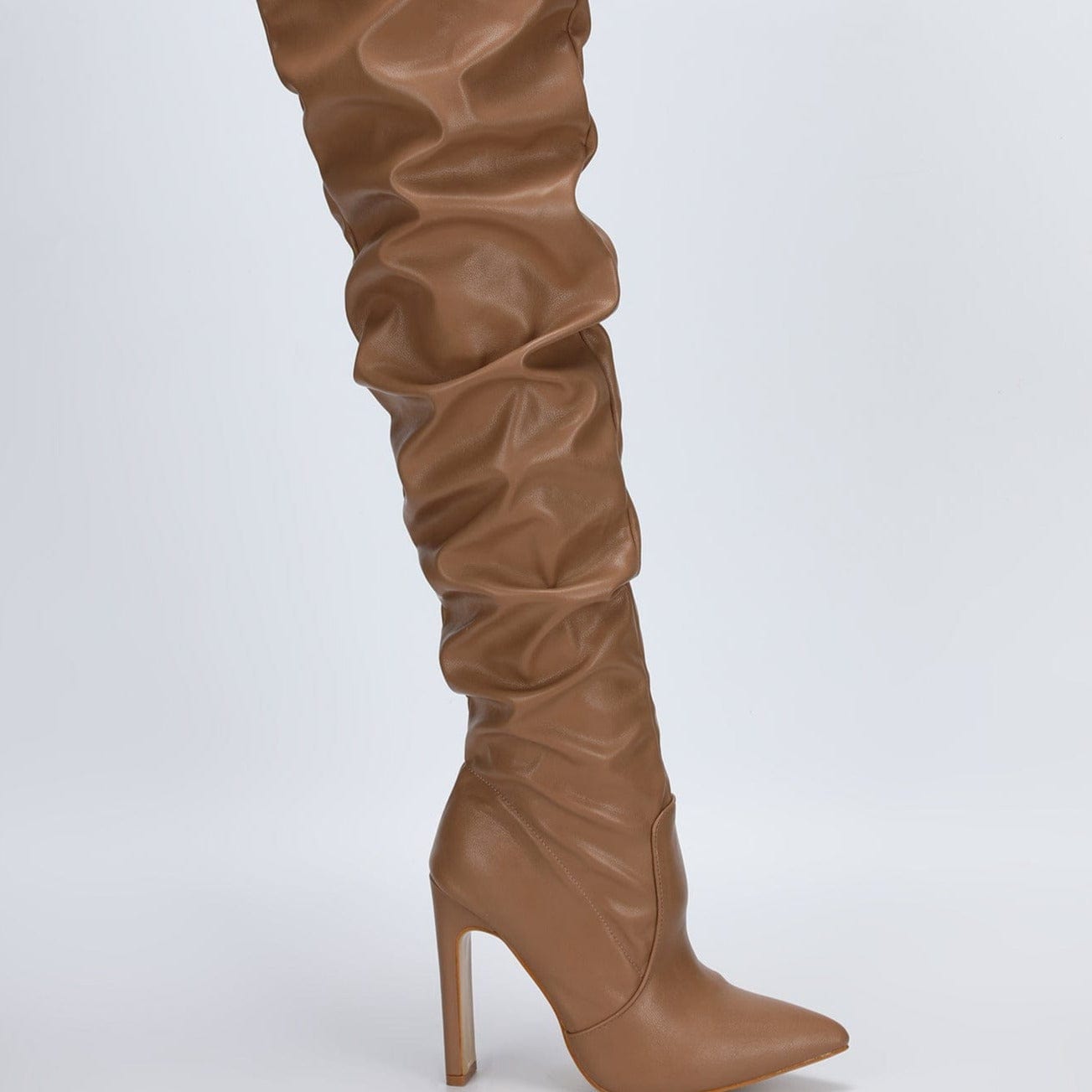 Stiletto Heeled Side Zip Slouchy Boots Newgew