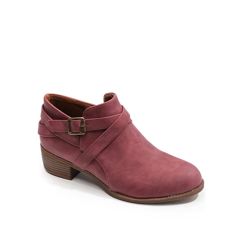 Round Toe Kitten Heel Boots Newgew