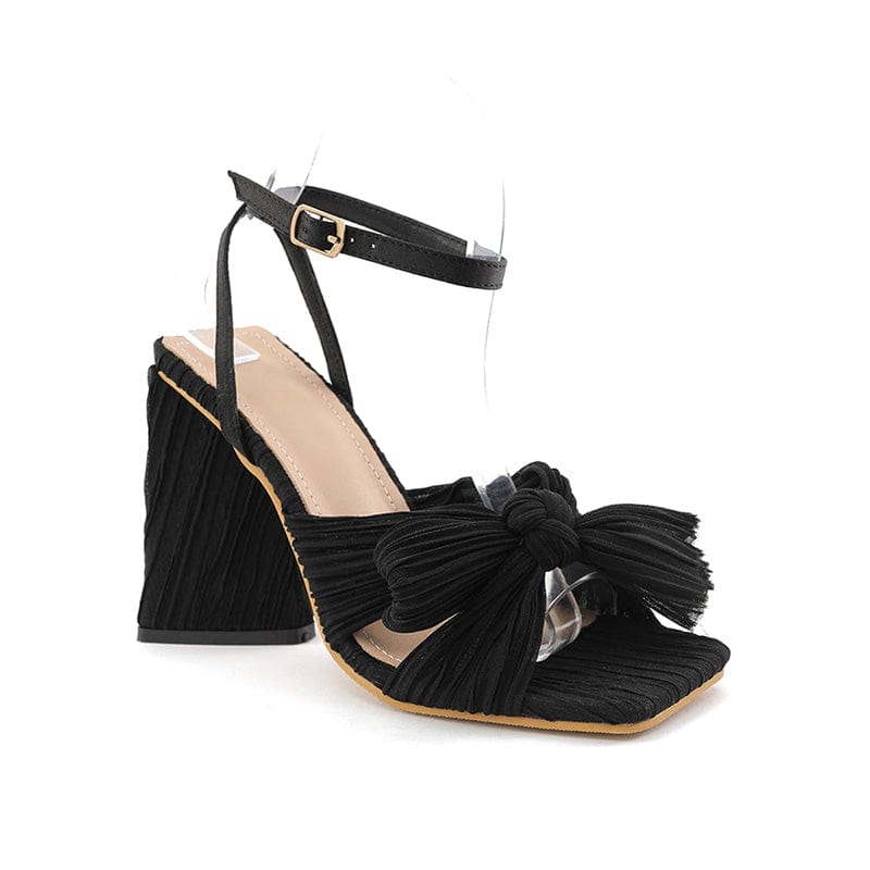 Bow Decor Heeled Sandals Newgew