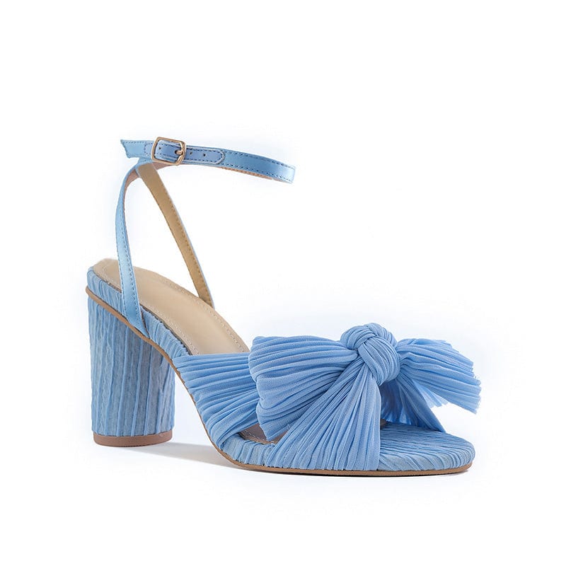 Bow Decor Heeled Sandals Newgew