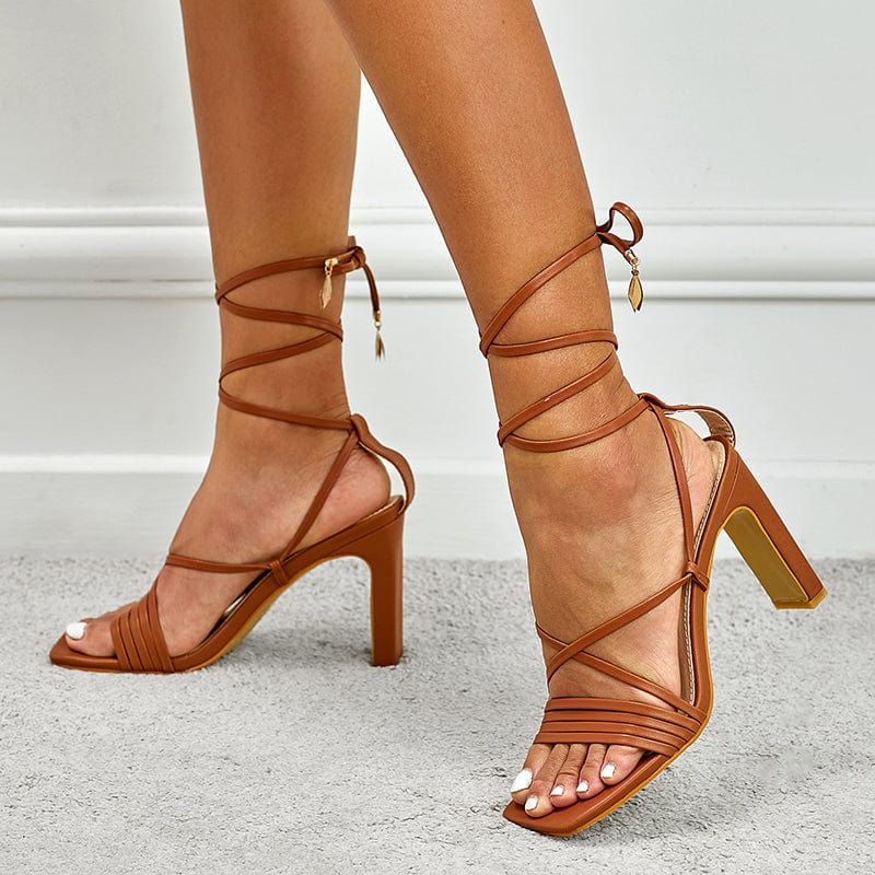 Open-Toe Heel Sandals Newgew