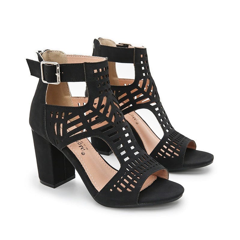 Peep Toe Heeled Sandals Newgew