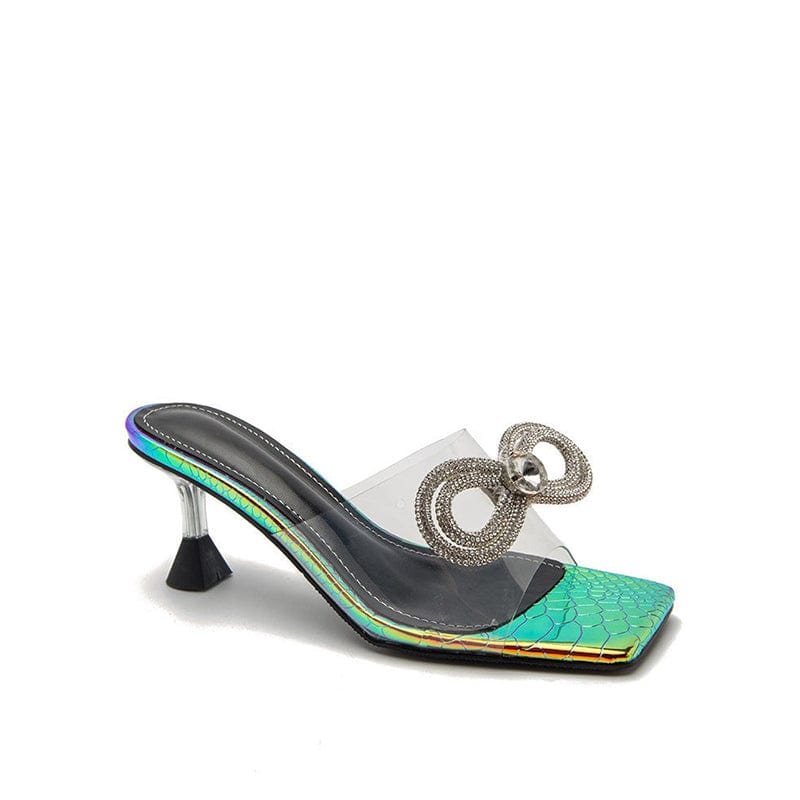 Square-toe Kitten Heel Sandals Newgew