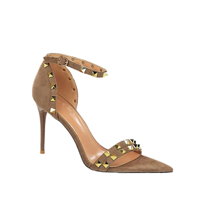 Studded Heel Sandals Newgew