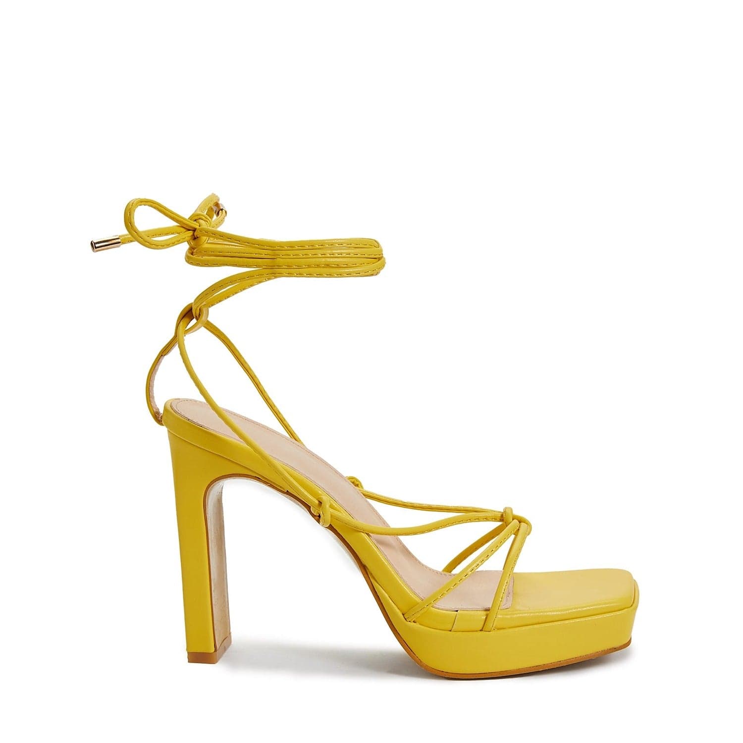 Tie Leg Design Heeled Strappy Sandals Newgew