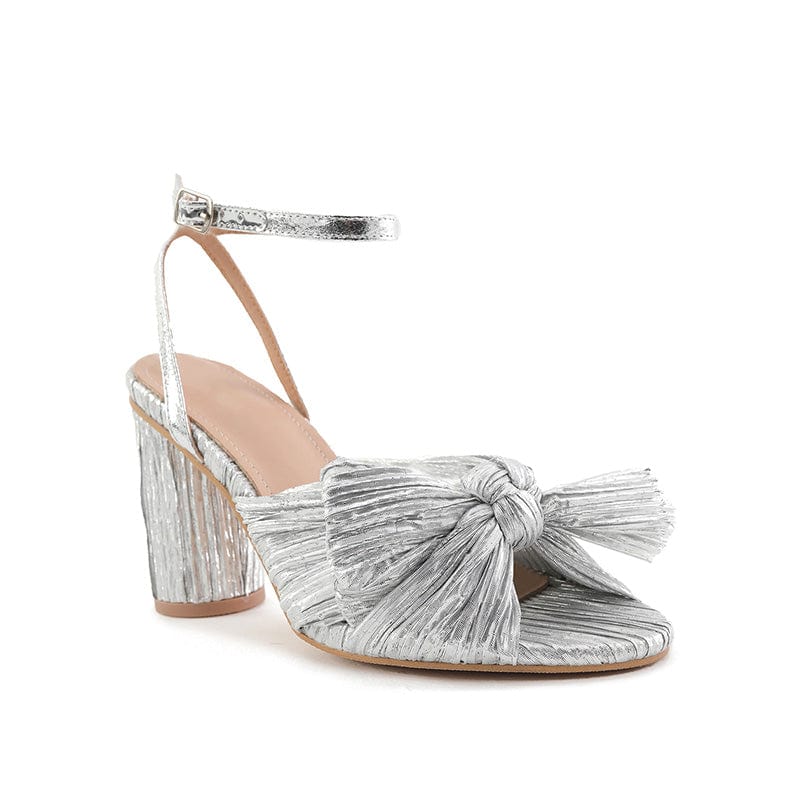 Bow Decor Heeled Sandals Newgew