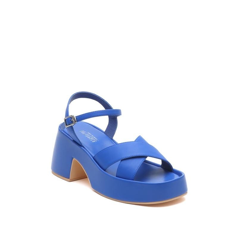 Joy&Peace Ankle Strap Cross Strap Heeled Sandals Newgew