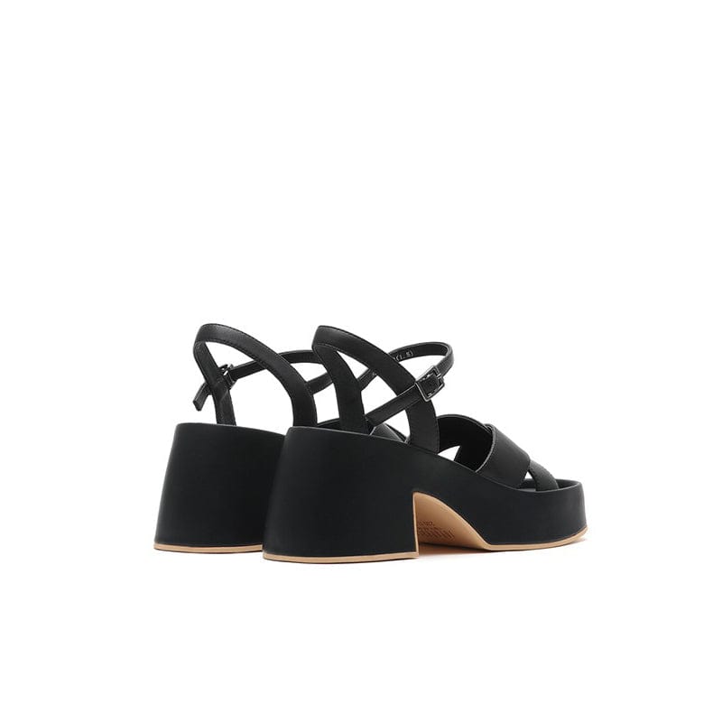 Joy&Peace Ankle Strap Cross Strap Heeled Sandals Newgew