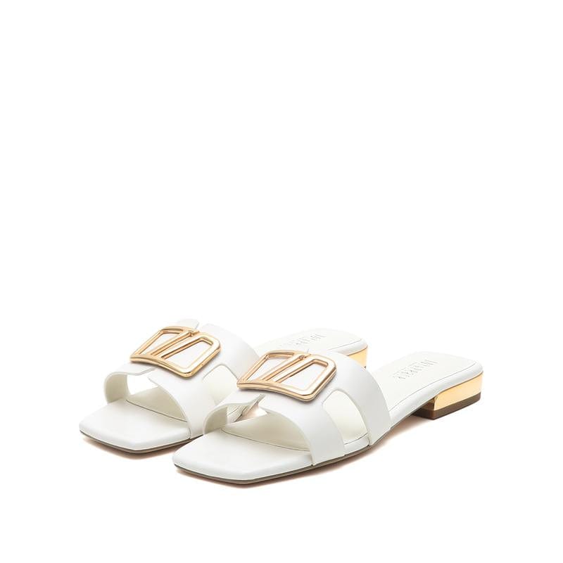 Joy&Peace Buckle Ditel Strap Flat Sandals Newgew