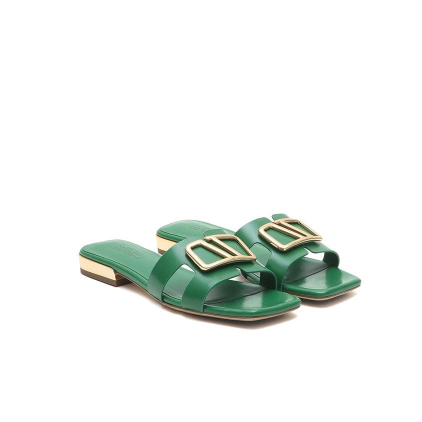 Joy&Peace Buckle Ditel Strap Flat Sandals Newgew