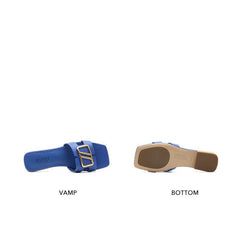 Joy&Peace Buckle Ditel Strap Flat Sandals Newgew