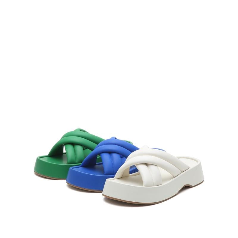 Joy&Peace Cross Strap Wedge Sandals Newgew