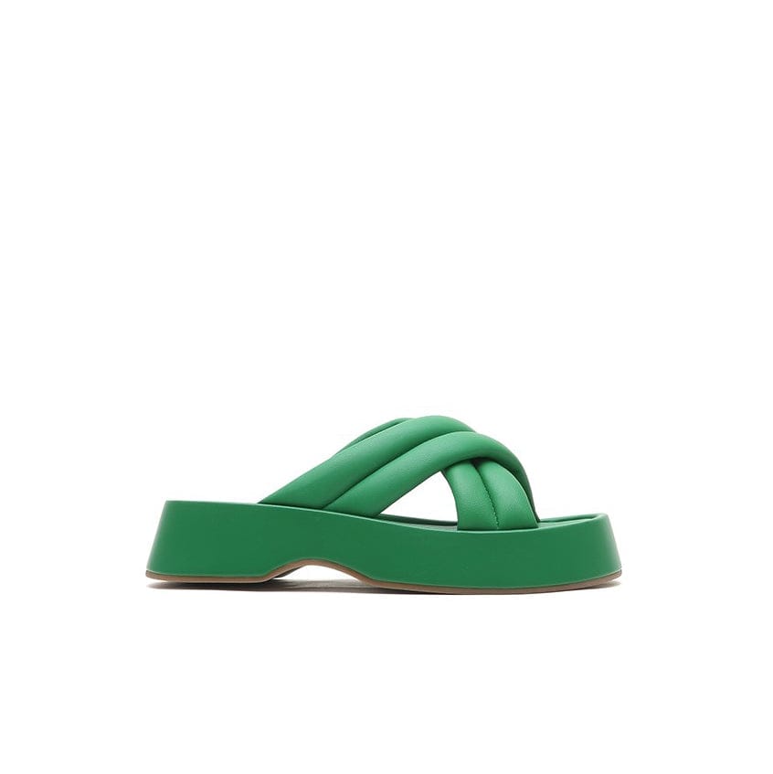 Joy&Peace Cross Strap Wedge Sandals Newgew