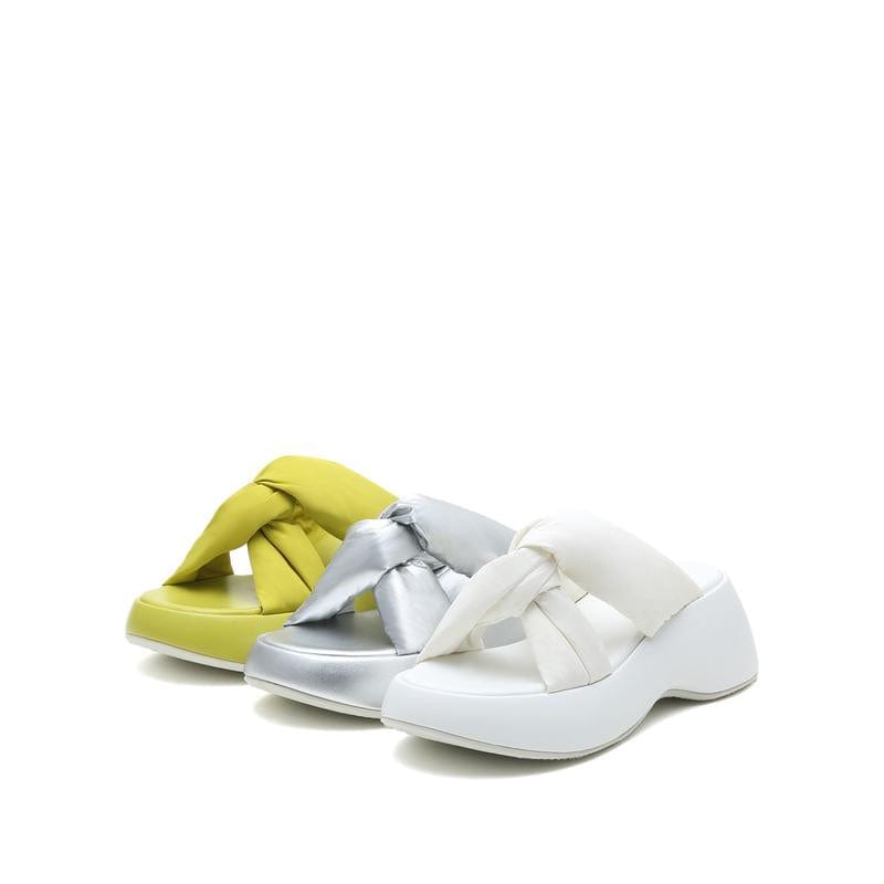 Joy&Peace Minimalist Cross Strap Wedge Sandals Newgew