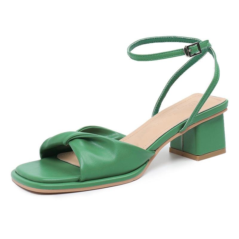 Ankel Strappy Chunky heeled	Sandals Newgew