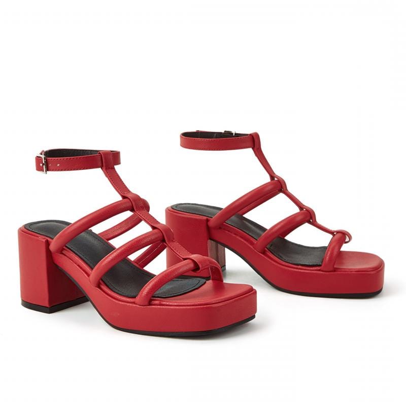 Newbella	Chunky Heeled Gladiator Sandals Newgew