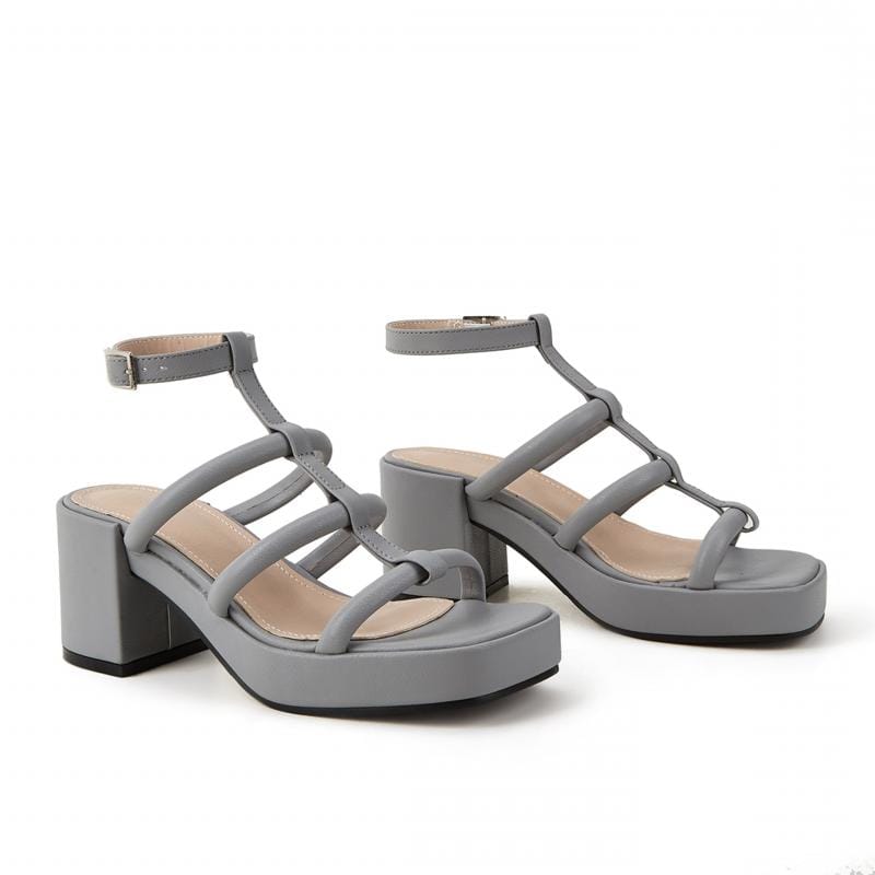 Newbella	Chunky Heeled Gladiator Sandals Newgew