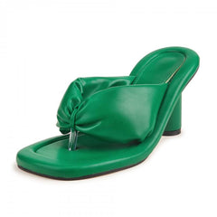 Chunky Heeled Thong Sandals Newgew