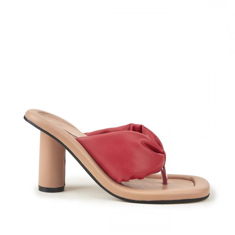 Chunky Heeled Thong Sandals Newgew