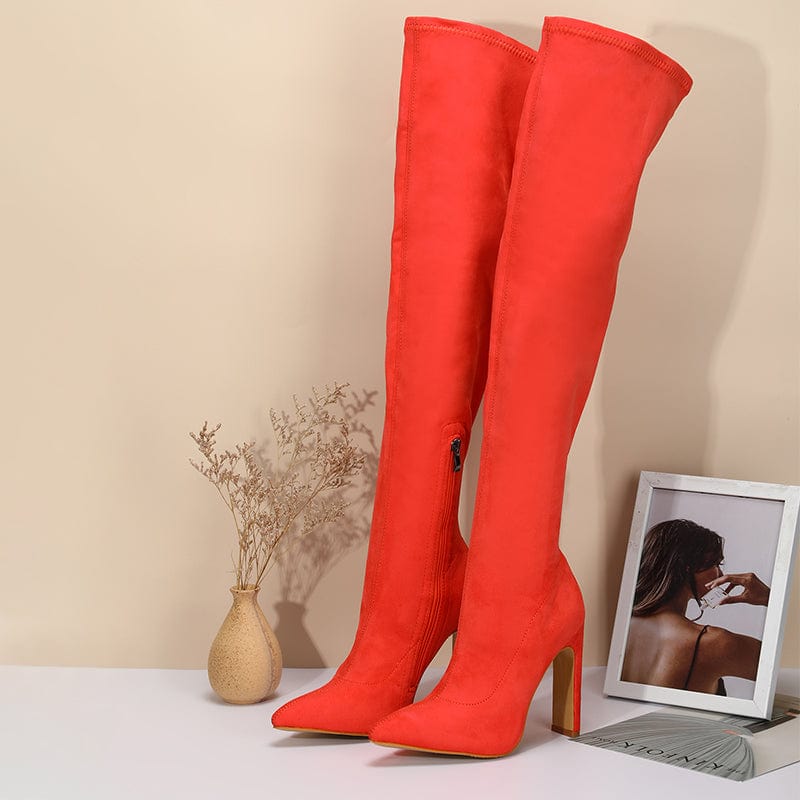 Over Knee Heeled Boots Newgew
