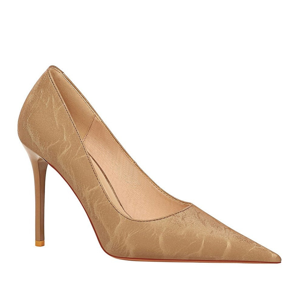 Point Toe Stiletto Heeled Pumps Newgew