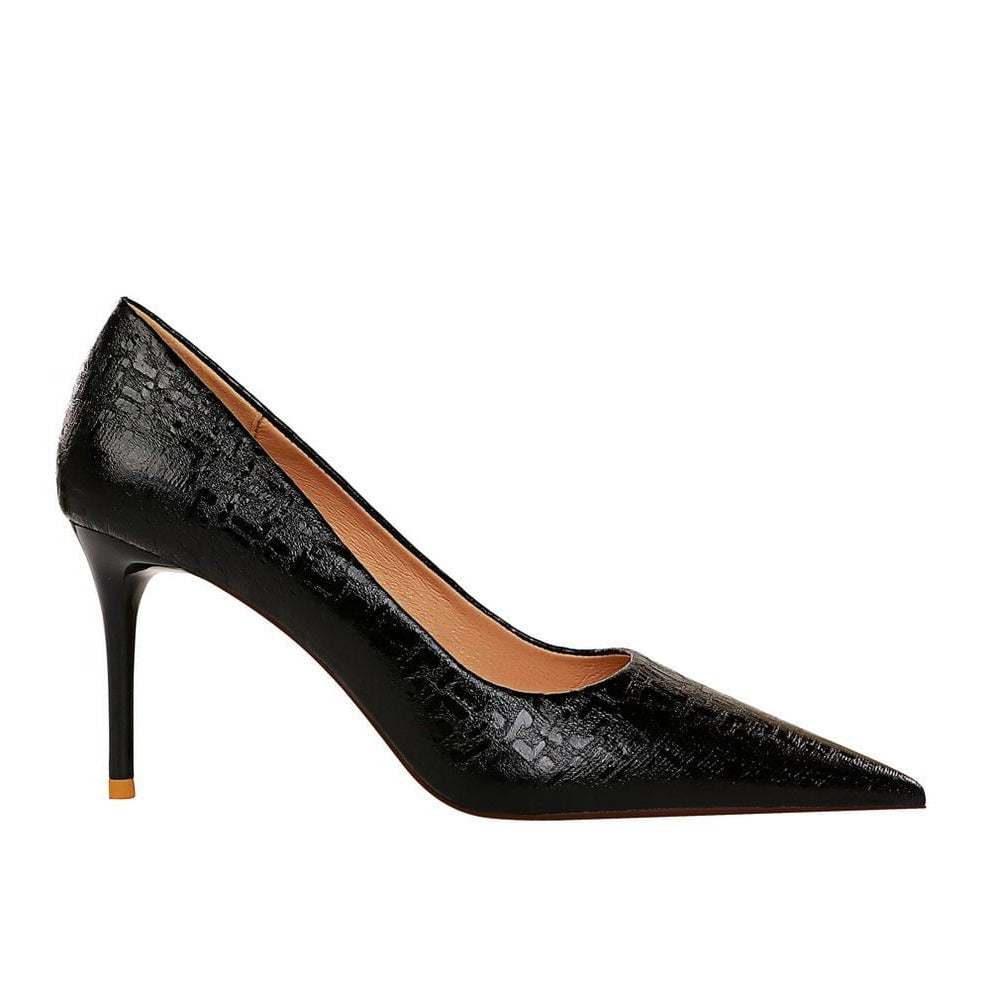 Point Toe Stiletto Heeled Pumps Newgew