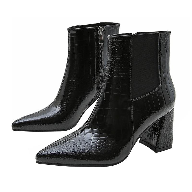 Newbella	Pointed-toe Chelsea Chunky heeled Boots Newgew