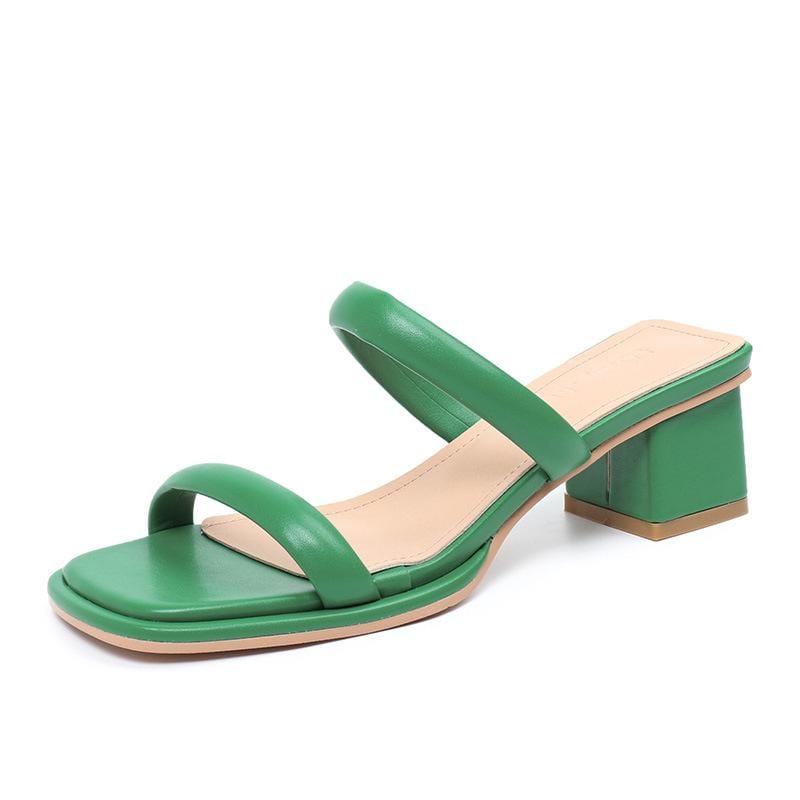 Newbella	Square-toe Chunky heel Sandals Newgew