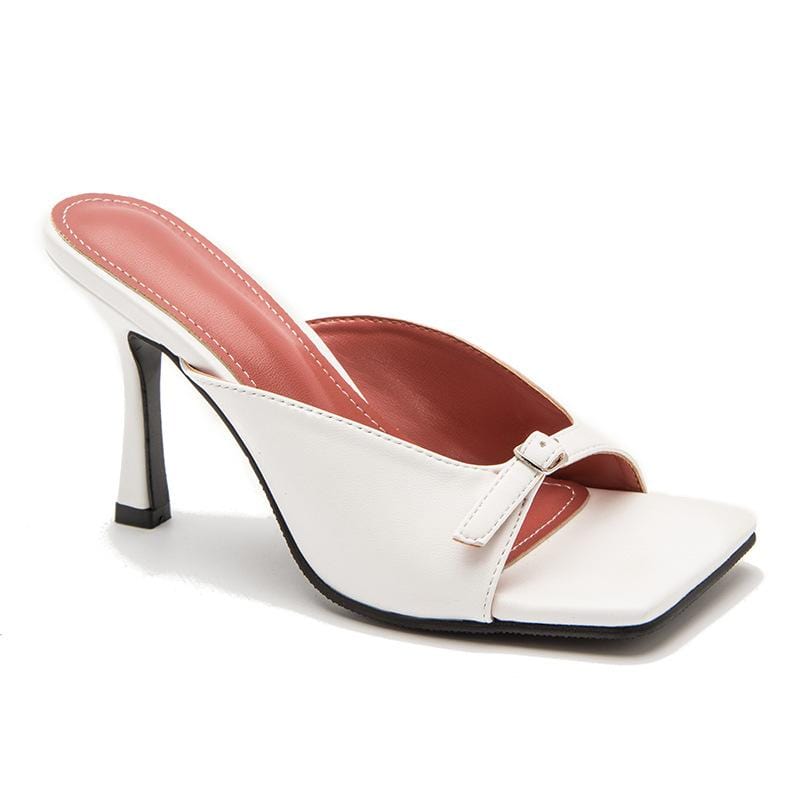 Square-toe Heel Sandals Newgew
