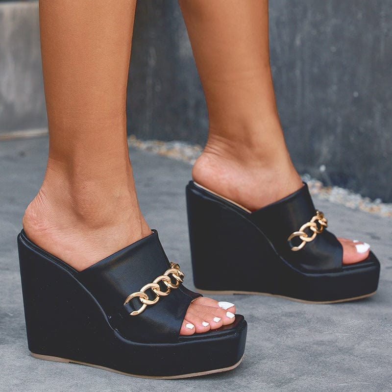 Wedge High Heeled Sandals Newgew