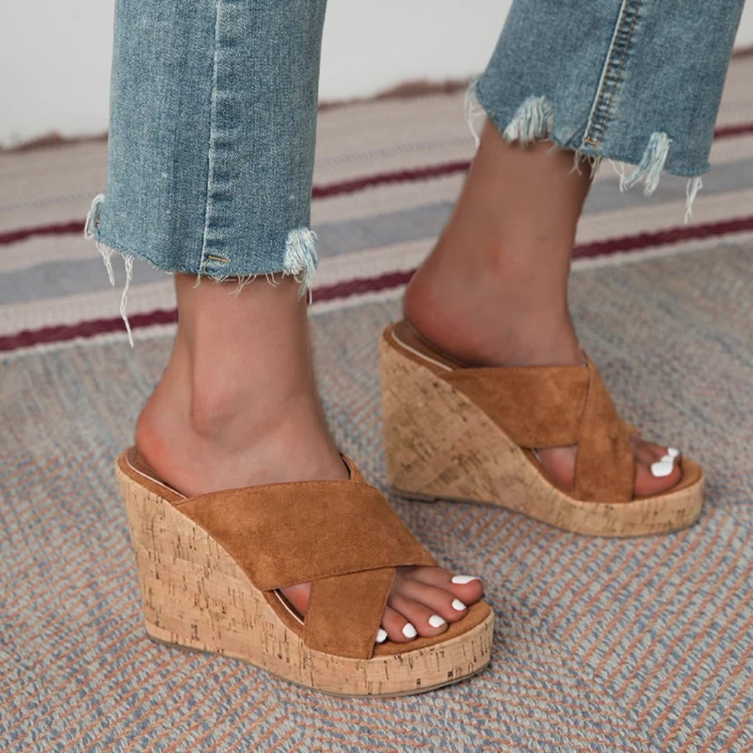 Wedge High Heeled Sandals Newgew