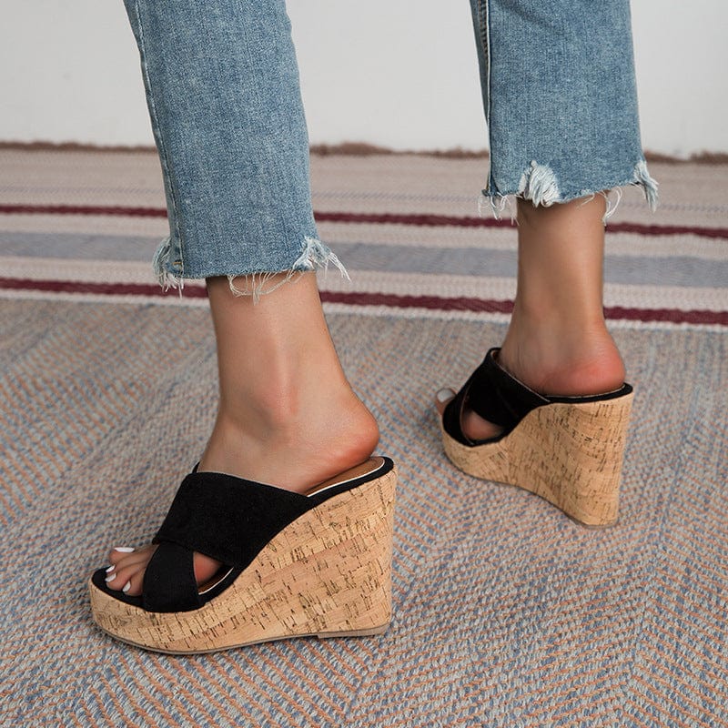 Wedge High Heeled Sandals Newgew