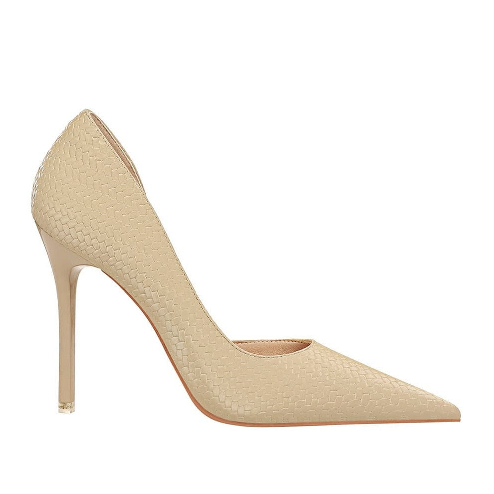 Point Toe Stiletto Heeled Pumps Newgew