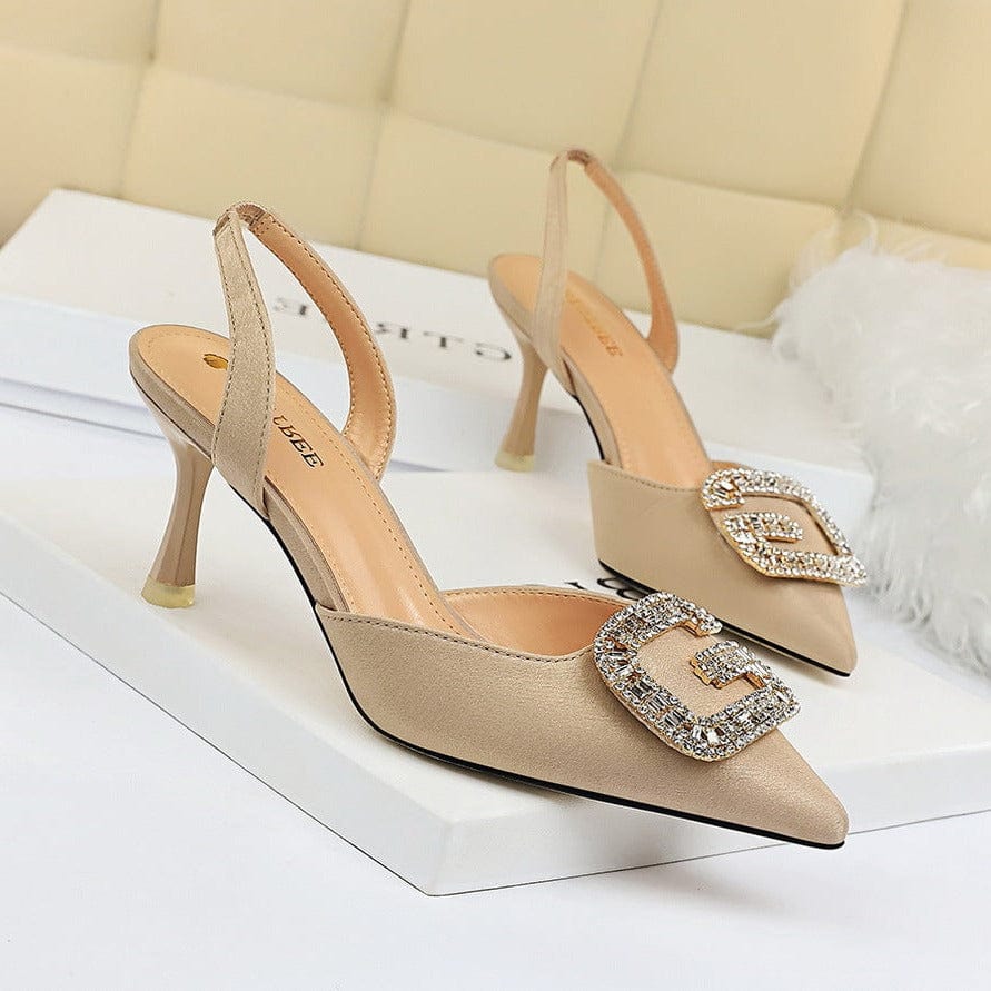 Jewelled Point Toe Pumps Newgew