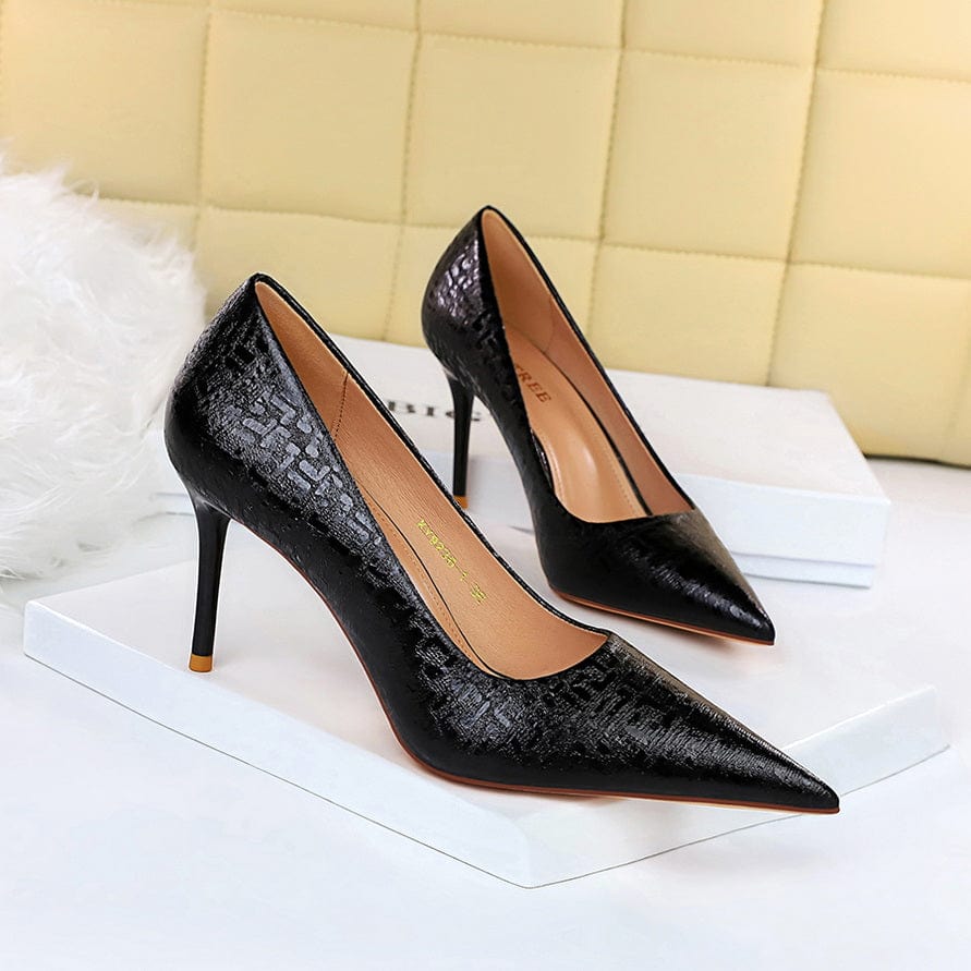 Point Toe Stiletto Heeled Pumps Newgew