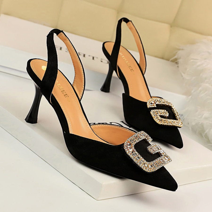 Jewelled Point Toe Pumps Newgew