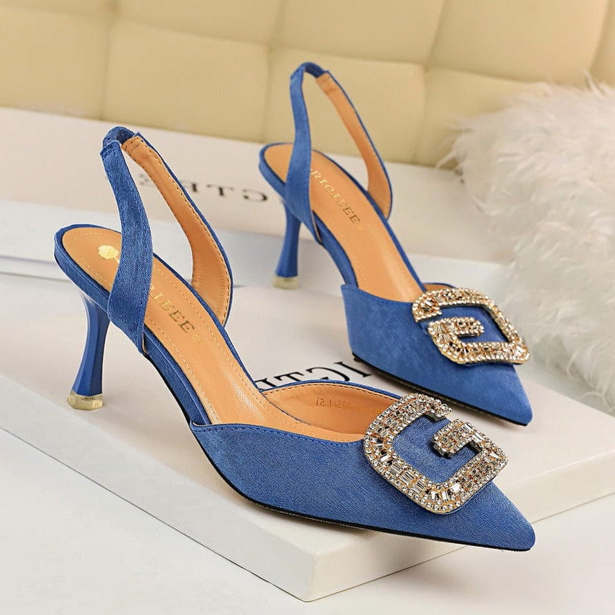 Jewelled Point Toe Pumps Newgew