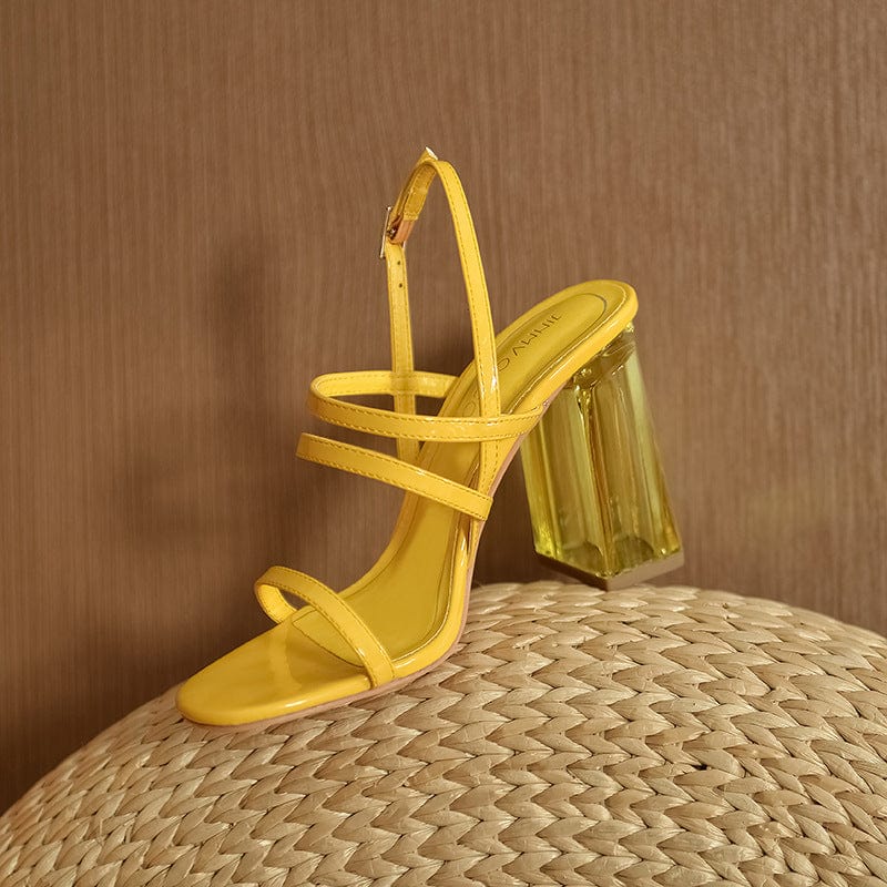Block Heeled Sandals Newgew