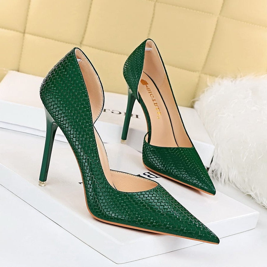 Point Toe Stiletto Heeled Pumps Newgew