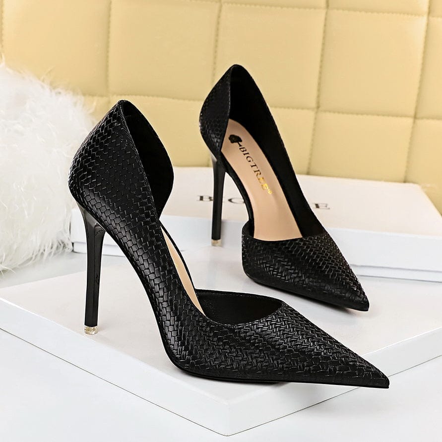 Point Toe Stiletto Heeled Pumps Newgew