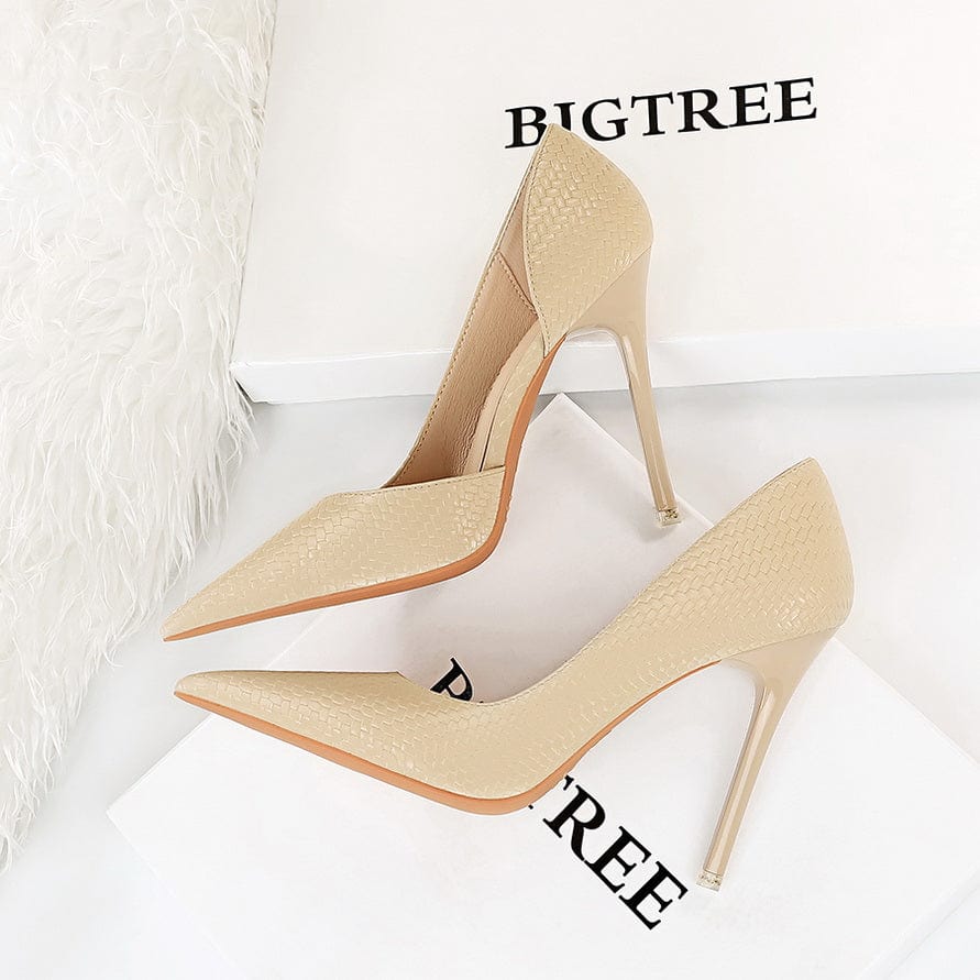 Point Toe Stiletto Heeled Pumps Newgew