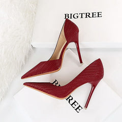Point Toe Stiletto Heeled Pumps Newgew