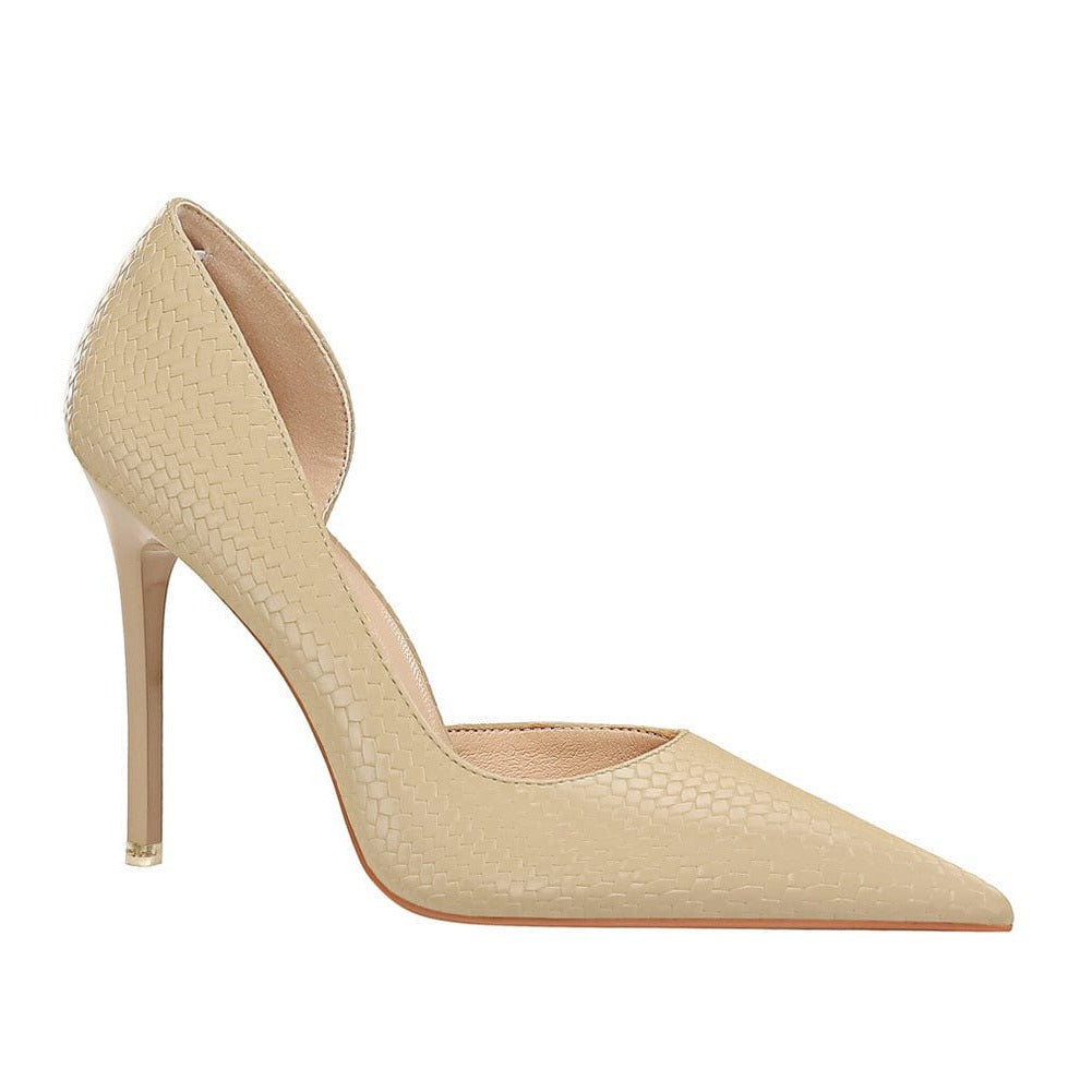 Point Toe Stiletto Heeled Pumps Newgew