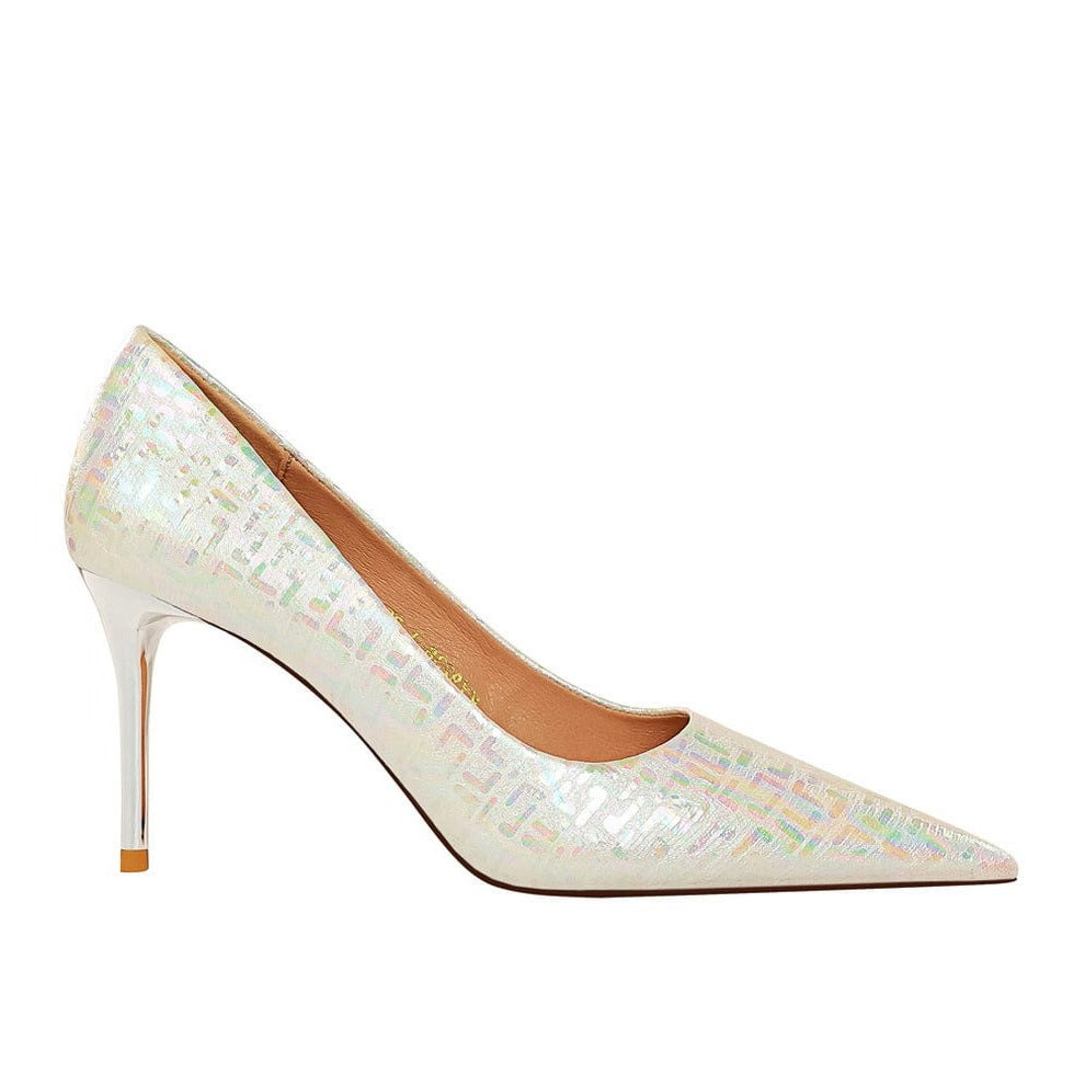 Point Toe Stiletto Heeled Pumps Newgew
