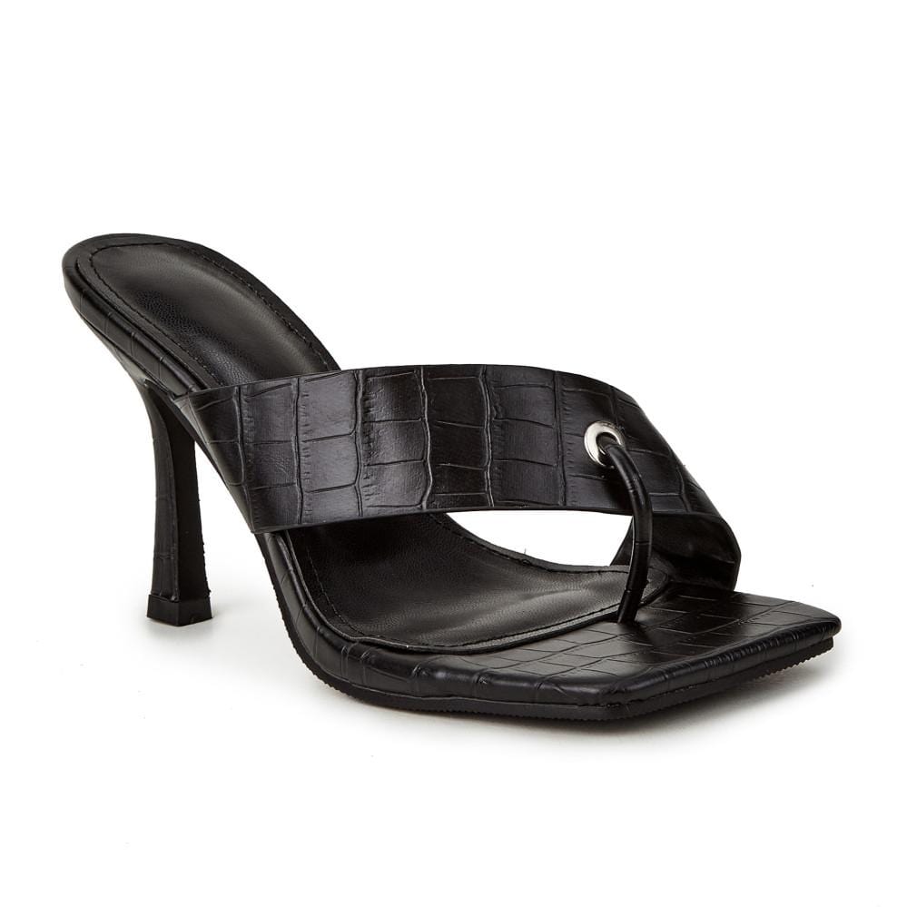 Solid Color Casual Heeled Sandals Newgew