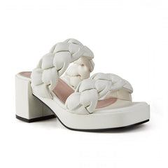 Newbella	Braided Design Chunky Heeled Sandals Newgew